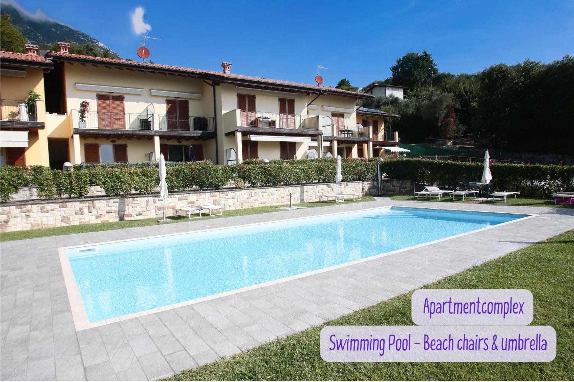 טוסקולנו מדרנו Panorama Lake View, Pool & Garden, 2 Bathrooms, Kingsize & Single-Beds, Fast Internet מראה חיצוני תמונה